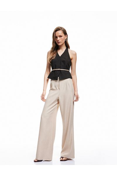 Koton Comfortable Fit High Waist Palazzo Pants