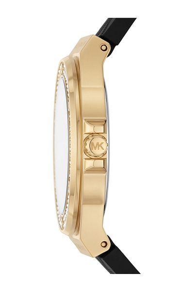 Michael Kors Women's Wristwatch Stainless Steel Silicone Yellow Gold