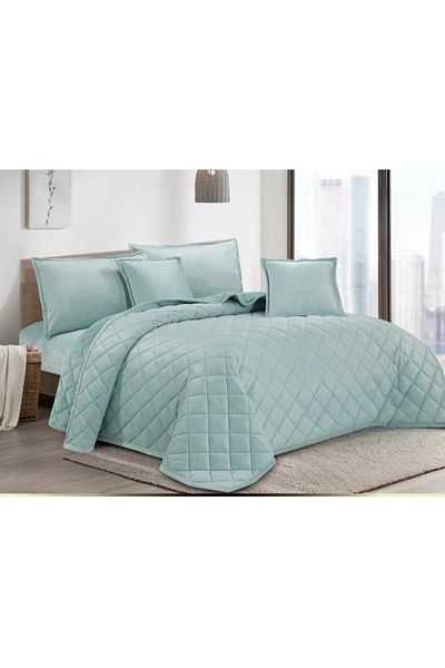 HOURS Horse Fur and Velvet Winter Compressed Duvet Set, Durable and Soft Fabric, 6 Pieces, King Size