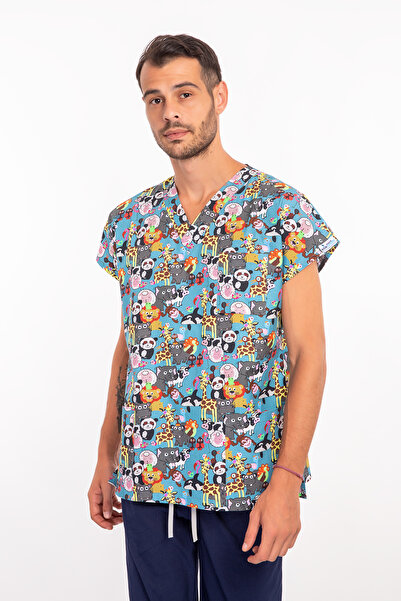 Nur Ortopedi Master Likra Hayvanat Bahçesi Temalı Pamuklu-likralı Unisex Tek ...