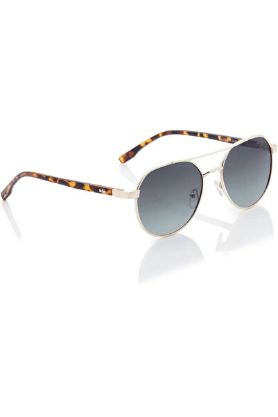 Lee Cooper Polarized Sunglasses Gold Frame Gradient G15 Mirror Lens 56mm - LC1206C03