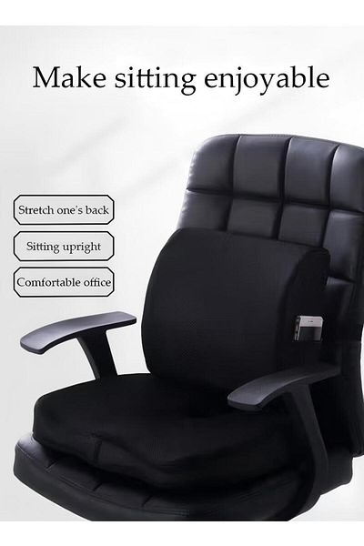 Generic Seat Cushion And Lumbar Support Pillow