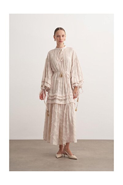 FUSHYA فستان مزين بشراشيب