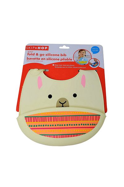 Skip Hop Zoo Silicone Bib Llama