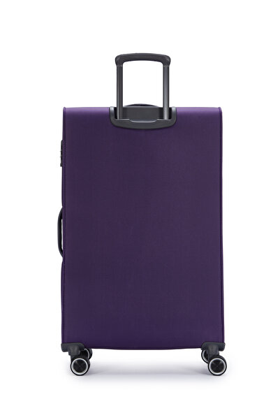 Pierre Cardin 6000 3'LÜ SET Ultra Light Hafif Lüx Kumaş Tekerlekli Valiz MOR