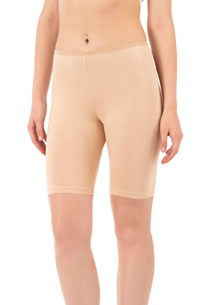 ÖZKAN underwear Özkan 0413 Kadın %95 Pamuklu Likralı Süprem Kumaş Esnek Rahat Yumuşak Diz Üstü Toparlayıcı Yüksek Be