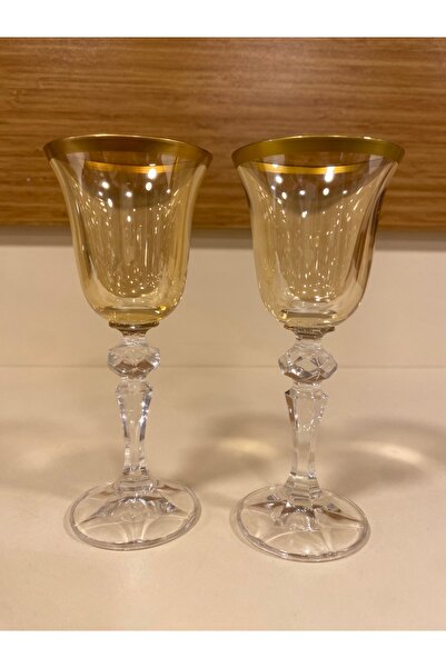 PLUS HOME KAHVE YANI BARDAK 2'Lİ KRİSTAL BAL RENGİ 100 ML
