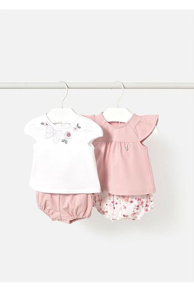 MAYORAL Baby Girl Printed Set of 4 Pink 1663