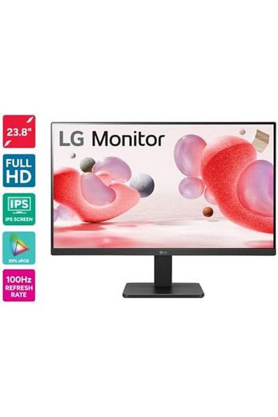 LG IPS Monitor Model 24MR400-B, 24 Inch, FHD, 100Hz, AMD FreeSync, HDMI/VGA Inputs, Black