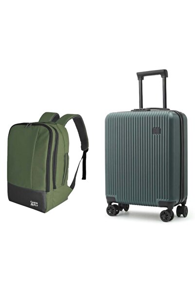 CABINFLY Set calatorie pentru RyanAir Priority, troller 55x40x20 cm si rucsac...