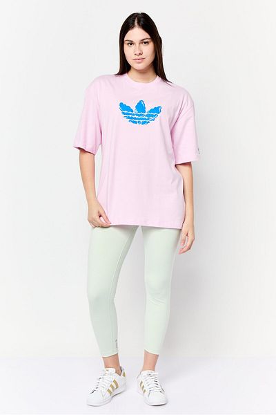 adidas Women Sportswear Fit Short Sleeve Outdoor Top, Pink