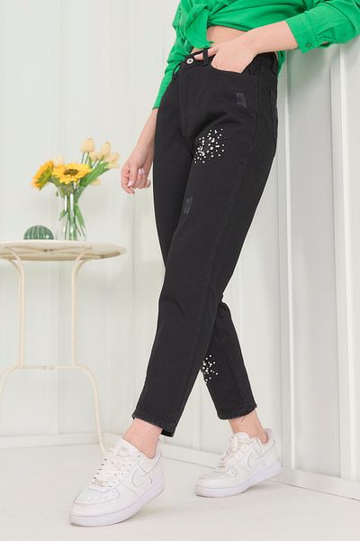 TOFİSA Džíny Pantalon Black - 11189