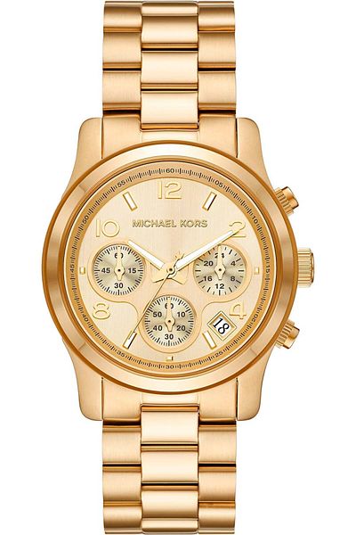 Michael Kors Women's Wristwatch Stainless Steel Yellow Gold