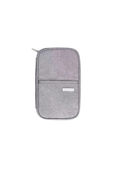 OEM Wallet, Travel, for Documents, gray, For passports, credit cards