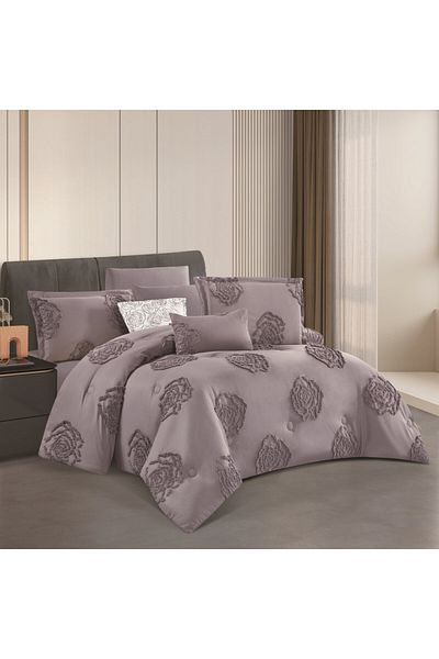 HOURS Horse Jacquard Comforter Set, Elegant Pattern, Durable Fabric, Double-Sided, 8 Pieces, King Size