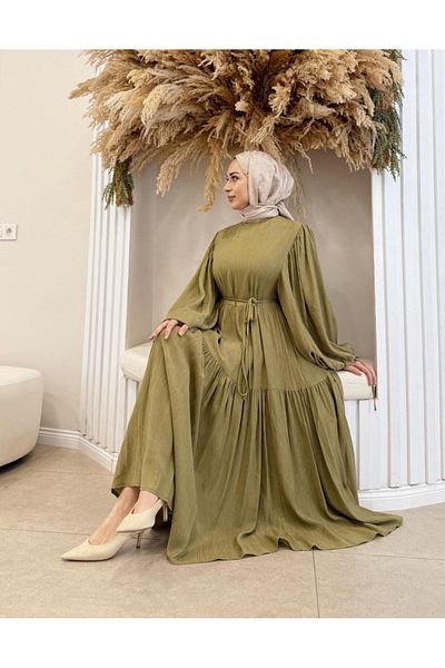 Hare Butik Talia Viscose Katkat Dress