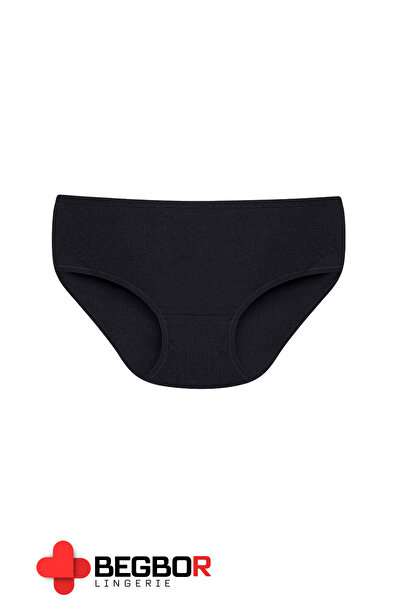 BEGBOR LİNGERİE 6 LI YÜKSEK BEL SİYAH RENK KÜLOT SETİ