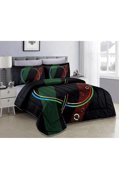 HOURS Classic Miriam-03 Horse Comforter Set, 6 Pieces, Double