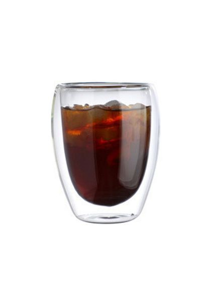 OEM Pahar pentru cafea, cu pereti dubli, 350ml, din sticla, transparent, compact si ergonomic