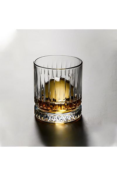 OEM Pahar pentru whisky, Small Luxurious, 225 ml, 8.5 x 7.3 x 7.3 cm , din sticla, transparent