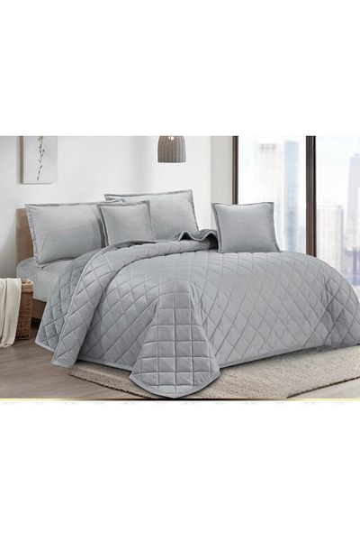 HOURS Horse Fur and Velvet Winter Compressed Duvet Set, Durable and Soft Fabric, 6 Pieces, King Size