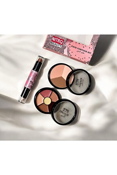 NITRQ BEAUTY مجموعة تحديد الوجه - كونتور متكامل للمحترفات والمبتدئات