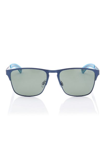 Lee Cooper Polarized Sunglasses G15 Frame Dark Blue Mirror Lens 56mm - LC1222C03