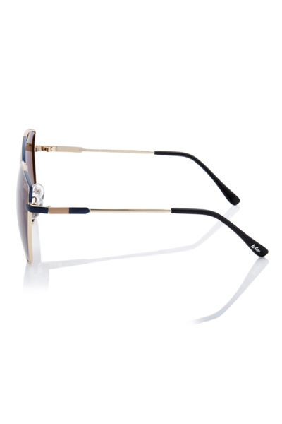 Lee Cooper Polarized Sunglasses Gold Frame Gradient Brown Mirror Lens 59mm - LC1202C02