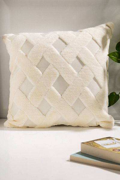 FH finehome Husa de perna Polin cu model diamant 45x45cm