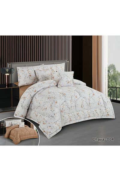 HOURS طقم لحاف هورس نفرين 6قطع مشجر Chaya-04