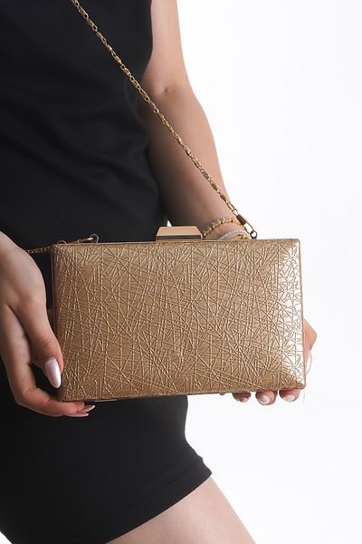 Famels Women's Patterned Evening Dress Clutch Portfolio Hand Night Wedding Engagement Evening Dress Bag