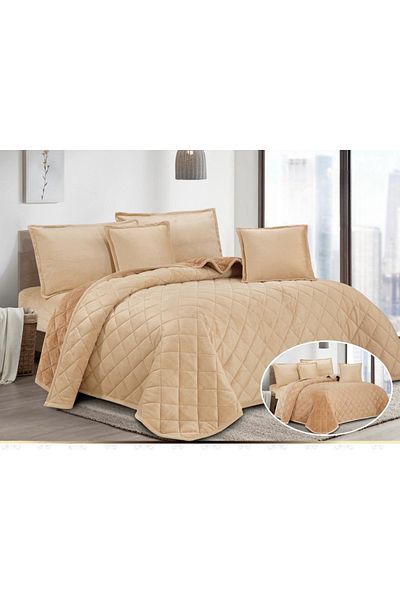 HOURS Horse Fur and Velvet Winter Compressed Duvet Set, Durable and Soft Fabric, 6 Pieces, King Size
