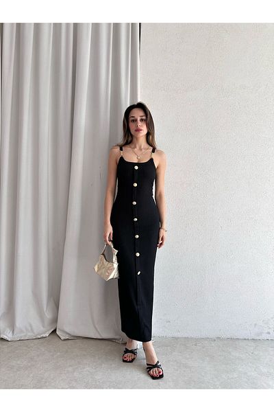 Mooi Butik Judith Maxi Dress 5072 - Black