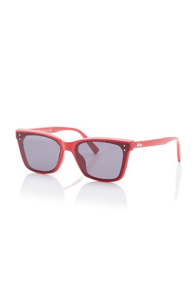 Lee Cooper Pc Sunglasses Red Frame Grey Mirror Lens 62mm - LC1208C03