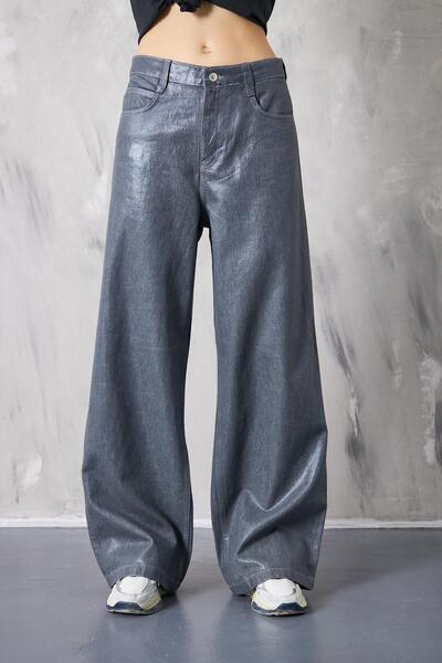 BPF Widi Leg - Kožené Džínové kalhoty