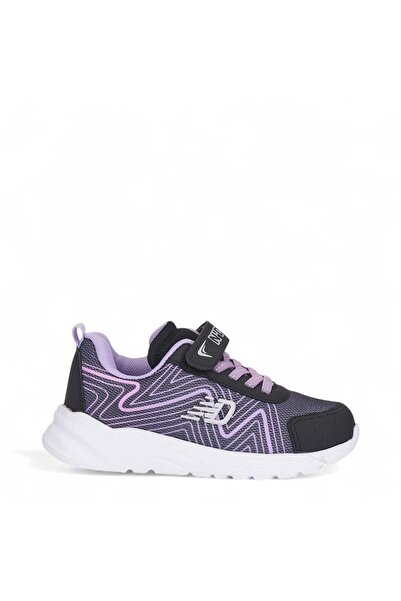 Tuğba Ortopedi 024 حذاء رياضي مريح للفتيات باللون الأسود/الأرجواني