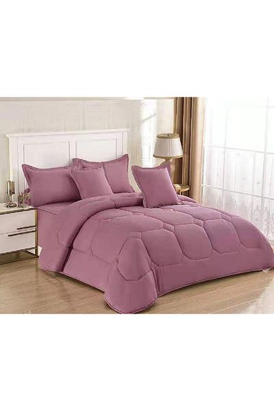 HOURS HOURS 6-Piece Plain Double Duvet Set HOURS-196