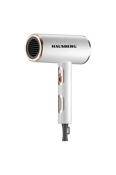 Hausberg Uscator de par HAUSBERG HB-263AB, 2200W, 2 viteze, 3 trepte de incalzire, Alb