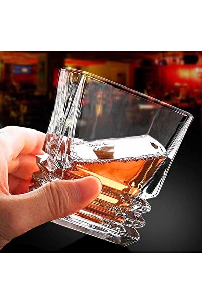 OEM Pahar pentru whiskey, Luxury Layers, 280 ml, 9 cm h, 10.2 cm L, 7 cm l, din sticla, transparent