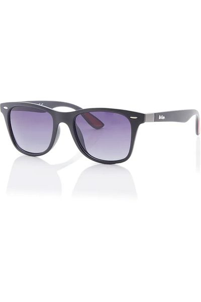 Lee Cooper Polarized Sunglasses Gradient Grey Frame Black Mirror Lens 53mm - LC1215C01