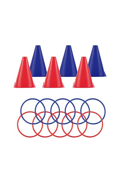 Apli Kids Outdoor game, Ring Toss, Throwing Circles, Apli, 10 circles and 6 cones included, +4 years