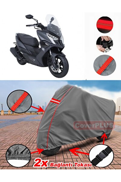 CoverPlus Kymco Dink R 150 Tarpaulin Motor Tarpaulin Motorbike Cover Tent Red...
