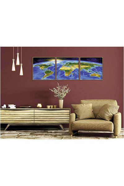 SCHIPPER Set pictura pe numere Schipper Triptic - Our planet