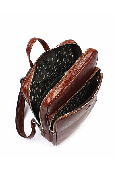 Aka Deri Leather Tan Backpack 905 63