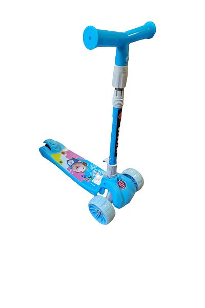 zola Trotinetă pentru copii, cu 3 roți, roți cu LED, pliabilă, înălțime reglabilă, greutate maximă 50 kg