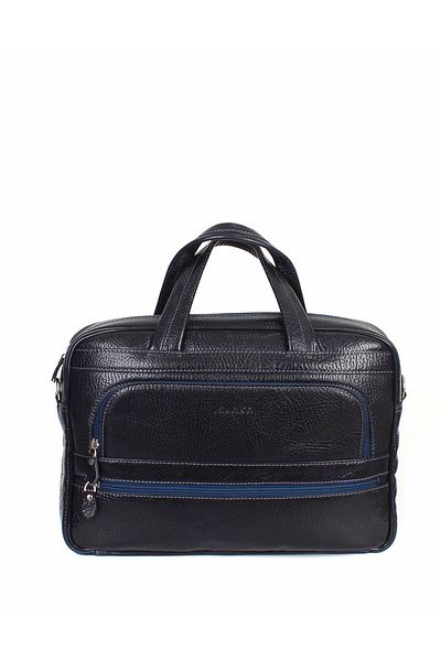 Aka Leather Navy Blue Laptop Briefcase 251 62