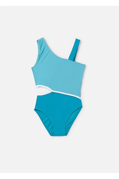 MAYORAL Κοριτσίστικο ασύμμετρο μαγιό Turquoise 6771