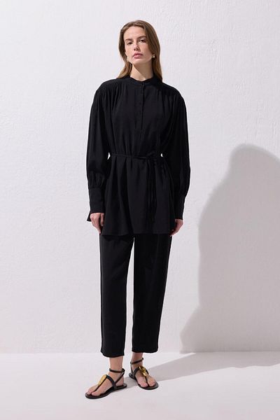 KADRİYE BAŞTÜRK Tina Shirt Pants Suit Black