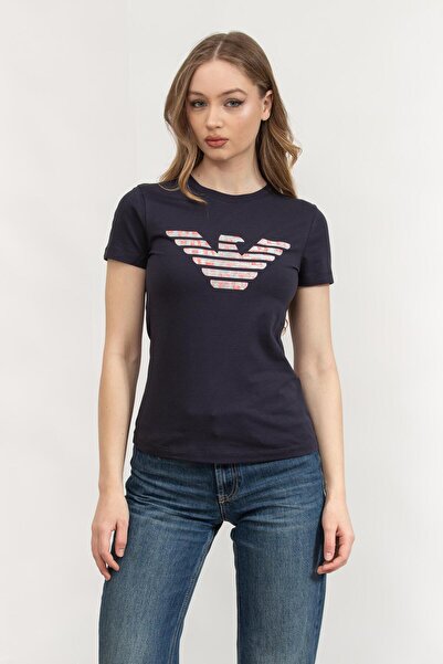 Emporio Armani Kadın Bisiklet Yaka T-shirt