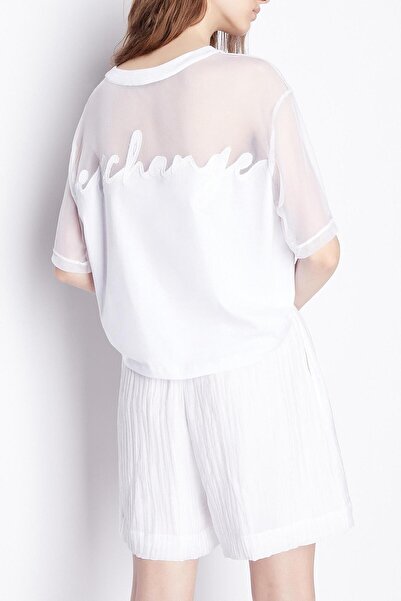 Armani Exchange Cotton Relaxed Fit Transparent Crew Neck T Shirt T Shirt 3rytby Yjg3z 1000